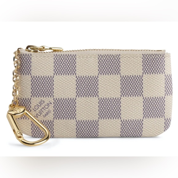 Louis Vuitton Handbags - Louis Vuitton Key Pouch Damier Azur White/Blue